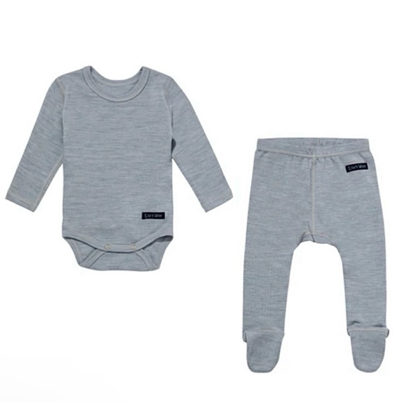 NWT ELLA'S WOOL Baby Base Layer Set, size12-18 - Picture 2 of 3